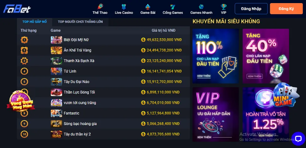 Hình ảnh đa dạng các loại game nổ hũ tại Sun88
